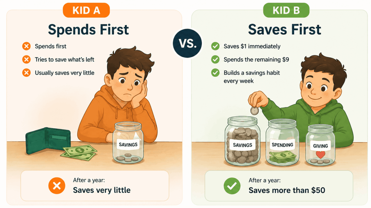 Saving a little at a time can add up.